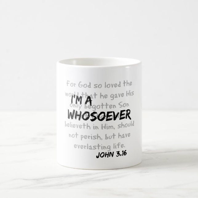 Mug Je suis une citation chrétienne (Centre)