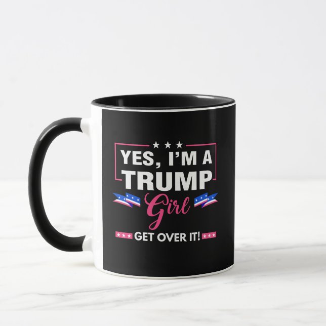 Mug Je suis une fille de Trump (Gauche)