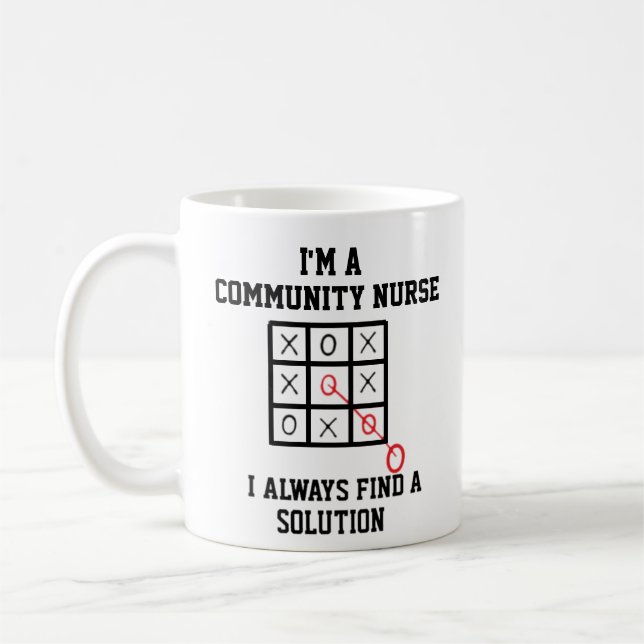 Mug Je Suis Une Infirmière Communautaire Je Trouve Tou (Gauche)