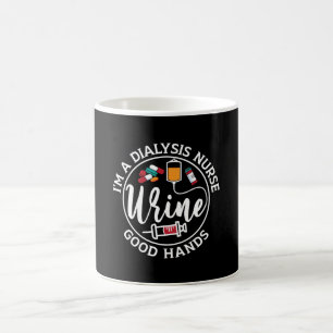 Mug Je suis une infirmière de dialyse bonne main techn