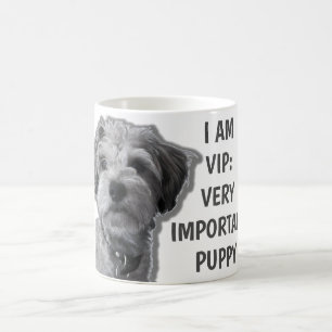 Mug Je suis VIP : Très important Chien, chien mignon