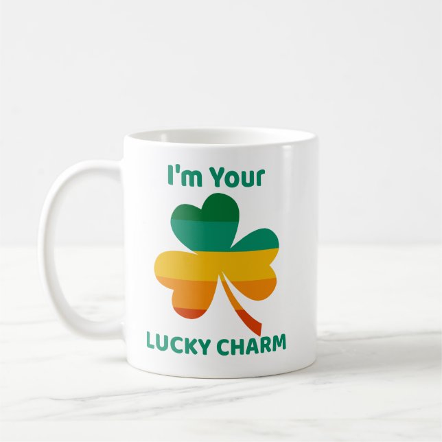 Mug Je suis votre Lucky Charm Four Leaf Clover Coffee  (Gauche)
