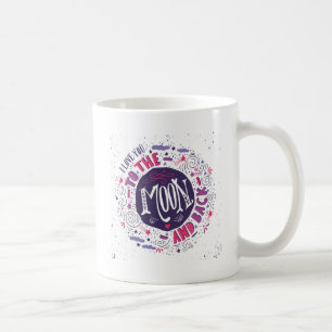 Mug Je t'aime à la lune et au dos