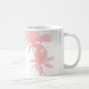 Mug Je t'aime à la plage et à l'arrière du bois de pal