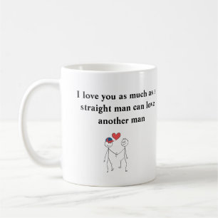 Mug Je t'aime autant que l'homme droit
