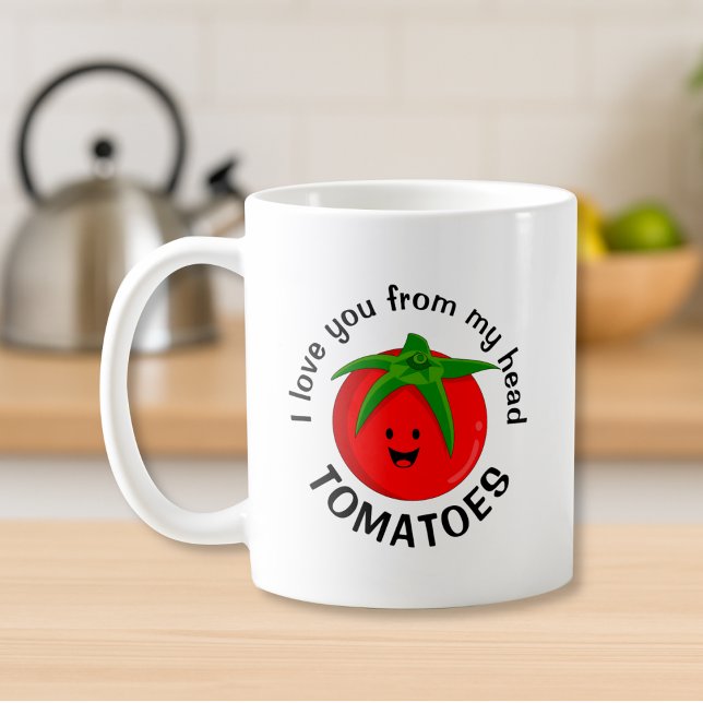 Mug Je T'Aime De Ma Tête Tomates (Créateur téléchargé)