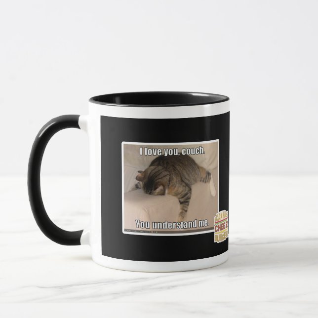 Mug Je t'aime, divan (Gauche)