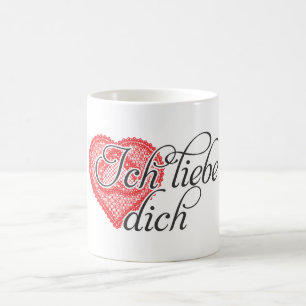 Mug Je t'aime en allemand
