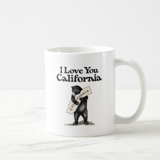 Mug Je t'aime étreinte d'ours de la Californie