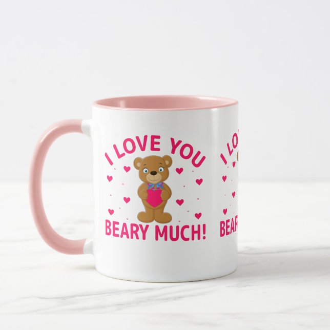Mug Je T'Aime Faire Beaucoup De Teddy Bear (Gauche)