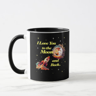 Mug Je t'aime jusqu'à la lune et retour Style élégant 