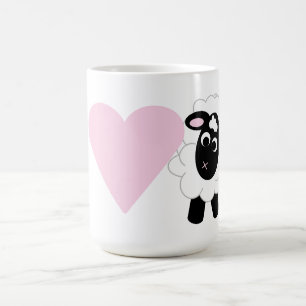 Mug Je t'aime mignon mouton de dessin