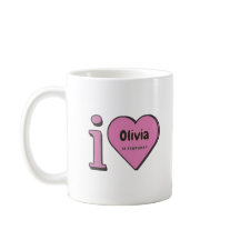 Je t'aime Olivia, cadeau de la Saint Valentin pour