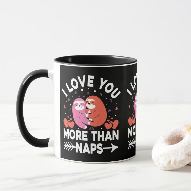 Mug Je T'Aime Plus Que Des Siestes (Avec donut)