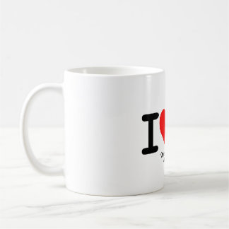 Mug Je t'aime : Red Heart Custom Names & Date