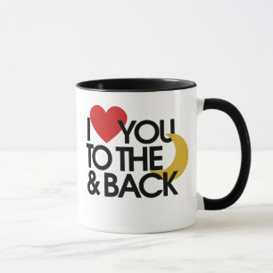 Mug Je t'aime sur la lune et de retour
