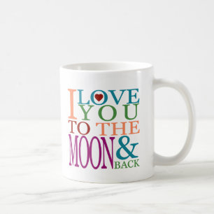 Mug Je t'aime sur la Lune et de retour