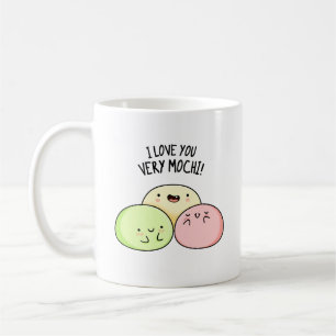 Mug Je T'Aime Très Mochi Funny Food Pun
