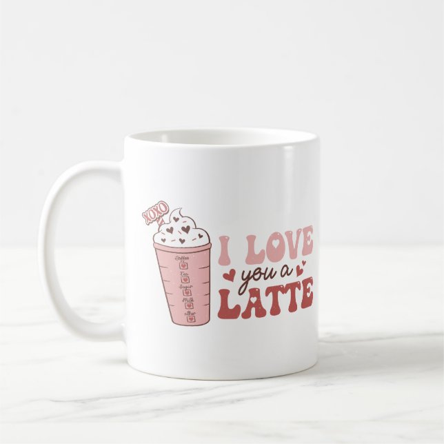 Mug Je T'Aime Un Latte (Gauche)
