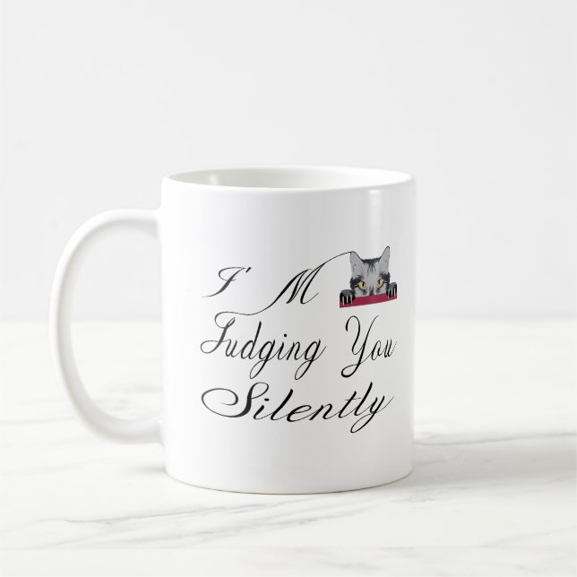 Mug Je te juge silencieusement (Gauche)