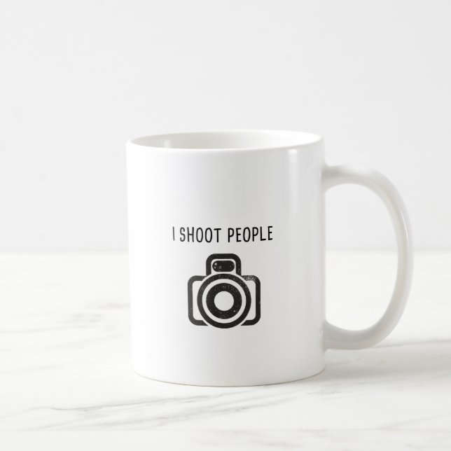 Mug Je tire des personnes - appareil-photo (Droite)