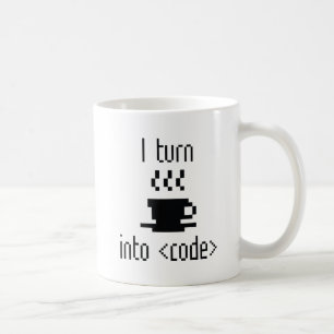 Mug Je Transforme Le Café En Code