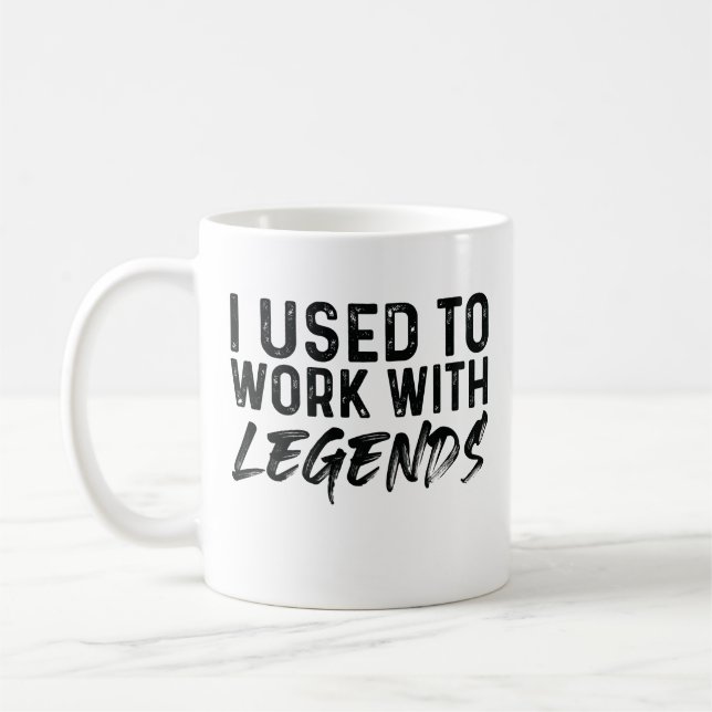 Mug Je Travaillais Avec Des Légendes (Gauche)