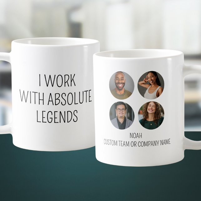 Mug Je travaille avec Absolute Legends 4 Photo Office  (I Work With Absolute Legends 4 Photo Office Team Coffee Mug
)
