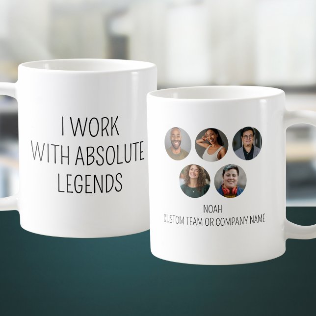 Mug Je Travaille avec Absolute Legends 5 Photo Office  (I Work With Absolute Legends 5 Photo Office Team Coffee Mug
)