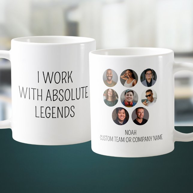 Mug Je travaille avec Absolute Legends 8 Photo Office  (I Work With Absolute Legends 8 Photo Office Team Coffee Mug
)