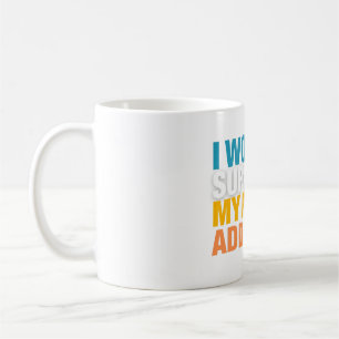 Mug Je travaille pour soutenir ma dépendance à la lect