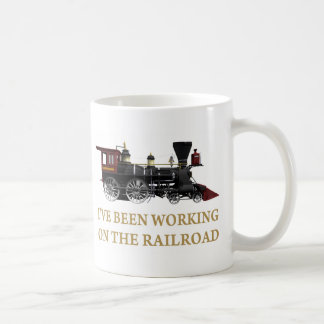 Mug Je Travaille Sur Le Chemin De Fer