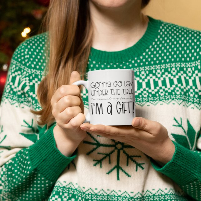 Mug Je vais rester sous l'arbre pour me rappeler que j (Gonna Lay Under The Tree To Remind I'm A Gift Coffee Mug)