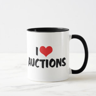 Mug Je Vends des Enchères de Coeur