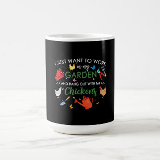 Mug Je Veux Juste Travailler Dans Mon Jardin Et Accroc