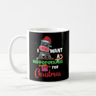 Mug Je Veux Un Hippopotame Pour Noël Hippo De Noël