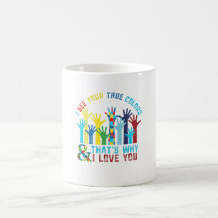 Mug Je vois votre sensibilisation sur l'autisme de