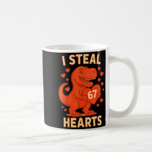 Mug Je vole 67 cœurs Saint-Valentin 67 Meme 6 7