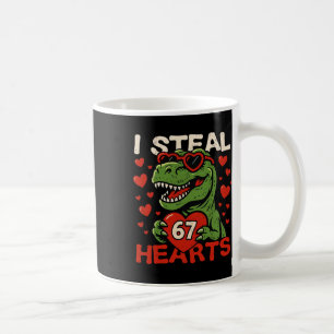 Mug Je vole des coeurs 67 T-rex de la Saint-Valentin d