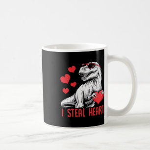 Mug Je vole le cœur T-rex dinosaure Saint-Valentin gar