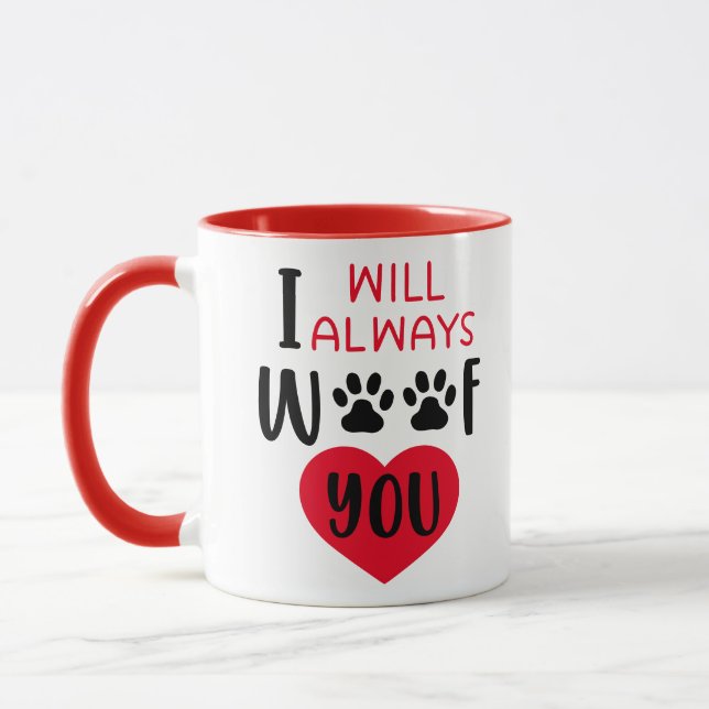 Mug Je vous malheur toujours ...Valentine (Gauche)