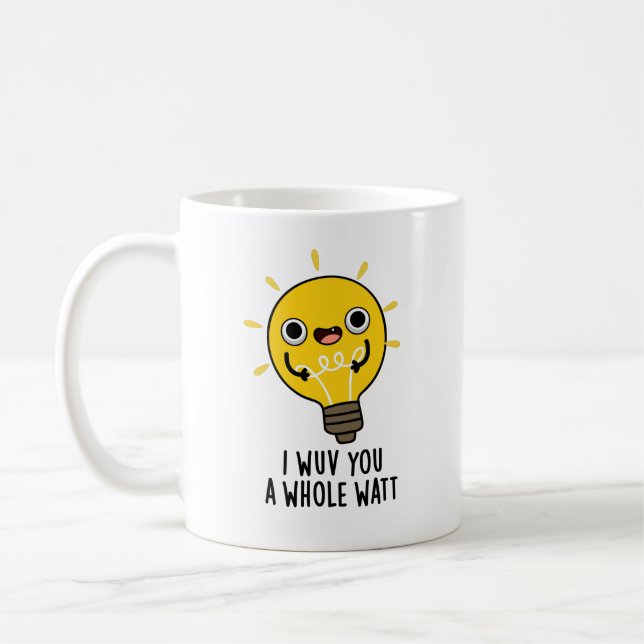 Mug Je Vous Veux Un Puzzle D'Électricité Drôle En Watt (Gauche)