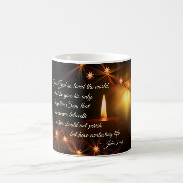 Mug Jean 3:16 Dieu a tant aimé le monde, Écriture Boug (Centre)