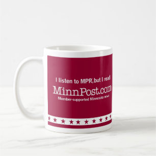 Mug J'écoute MPR®, mais je lis le CAFÉ M de