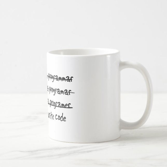 Mug J'écris le code (Droite)