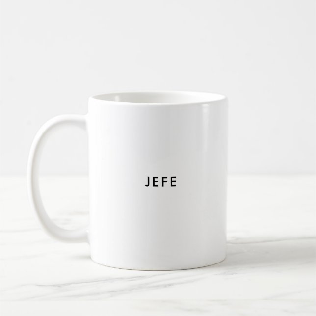 Mug Jefe | Boss | Musique à café espagnole personnalis (Gauche)