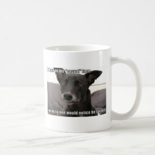 Mug Jeff a mis dessus son visage décontracté