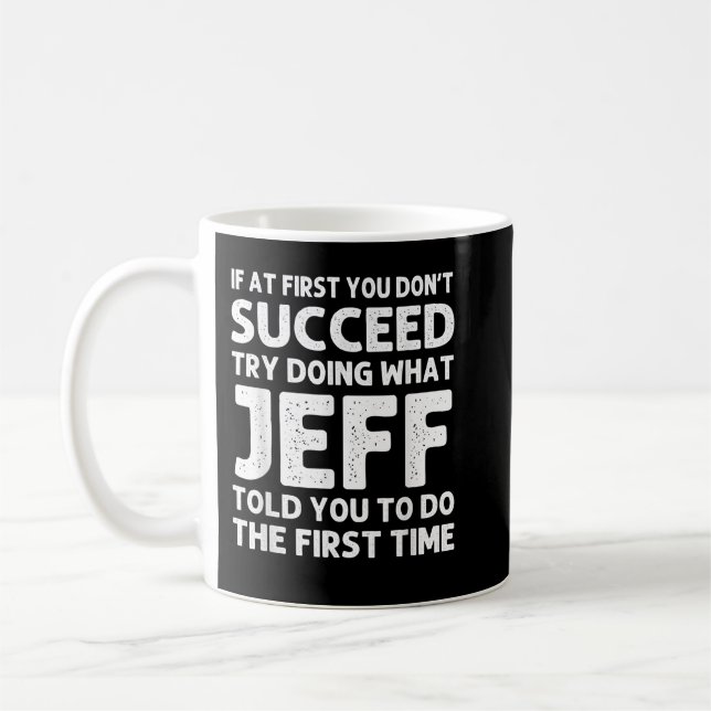 Mug JEFF Nom du cadeau Anniversaire Personnalisé Fanta (Gauche)