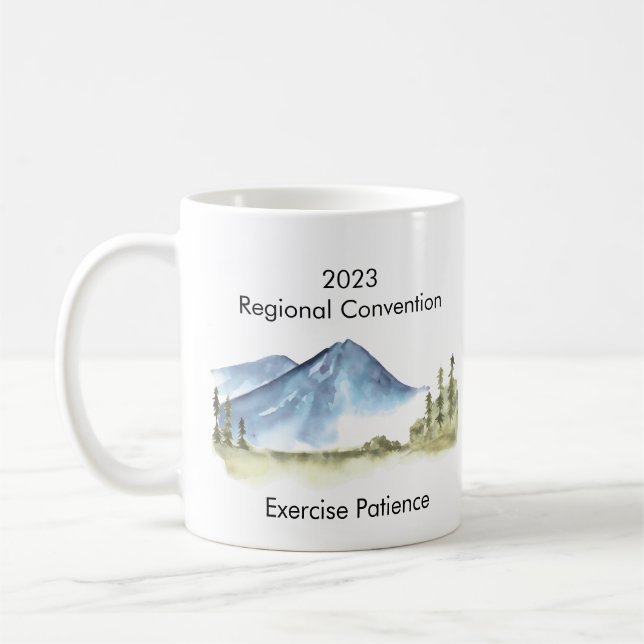 Mug Jehovah Témoin exercice patience 2023 nom personna (Gauche)