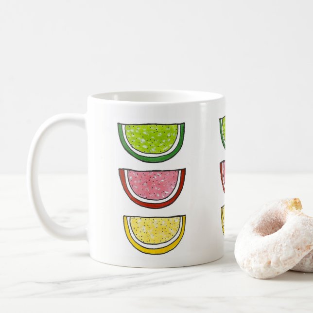Mug Jelly Candy Fruits Slices Kosher Passover gelées (Avec donut)